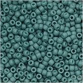 Toho Seed Beads, Round 11/0 Semi Glazed, 8 Gram Tube, Turquoise