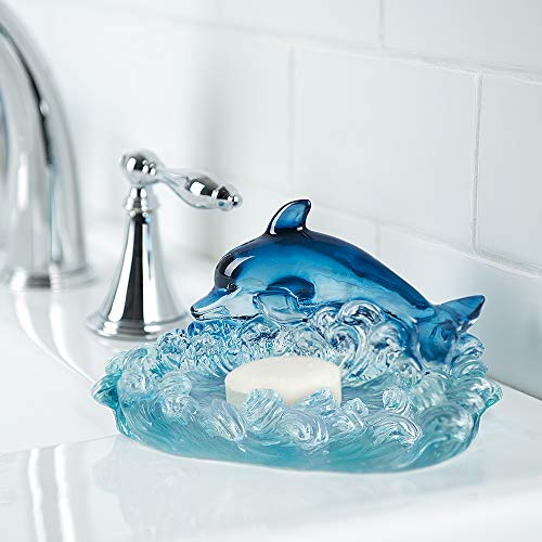 Allure Home Creation Bathroom Accessory Set Dolphin 4pc Bathroom Set Including 1 Lotion Pump