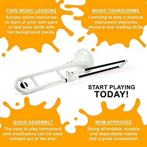 pInstrument Plastic pBone Trombone Mouthpieces and Carrying Bag