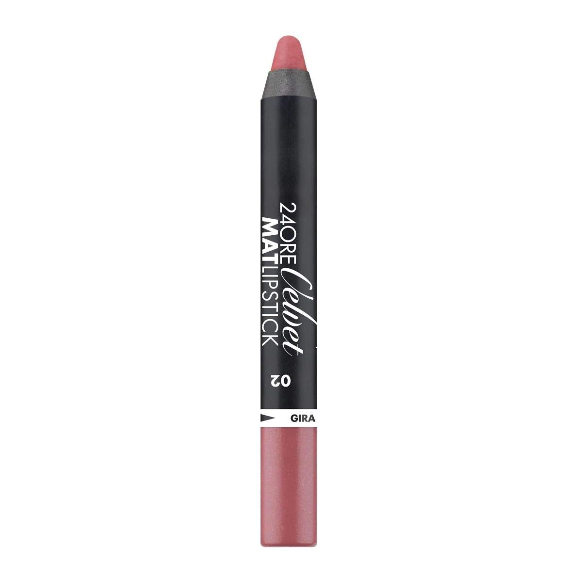 24 Hours Velvet Mat - Pencil Lipstick N.02 Nude Rose