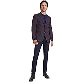 Tommy Hilfiger Mens Modern fit Sport Coat Blazer 38 R Burgundy Purple Plaid