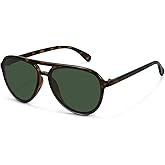 Fozono Retro Aviator Sunglasses Women Men Classic Trendy Vintage Double Bridge Aviators Sun Glasses UV Protection