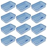 Goodma 12 Pieces Mini Rectangular Plastic Boxes