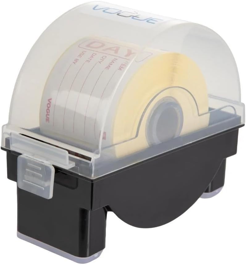 Hygiplas 2" Prepared Day Labels with Dispenser 500 Pack Food Rotation Stock