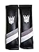 Transformers Decepticons Embroidered Seat Belt Shoulder Strap Harness Covers Cushions Pads (Pair / Set) in Black Carbon Fiber Look for Cars Trucks