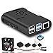MazerPi Raspberry Pi 4 Case, Raspberry Pi Case with Cooling Fan, Raspberry Pi 4 Heatsink for Raspberry Pi 4 Model B, Pi 4B, Pi 4 primary