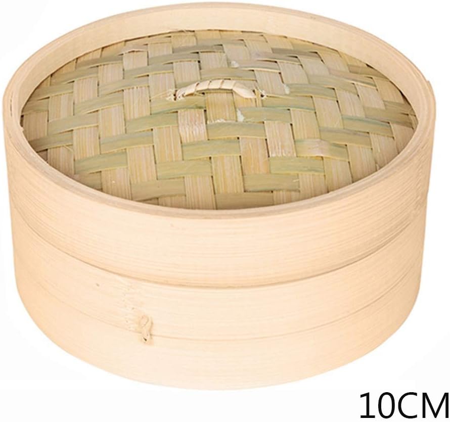 XIANGYANG Bamboo Steamer Basket with Lid for Cooking Bamboo