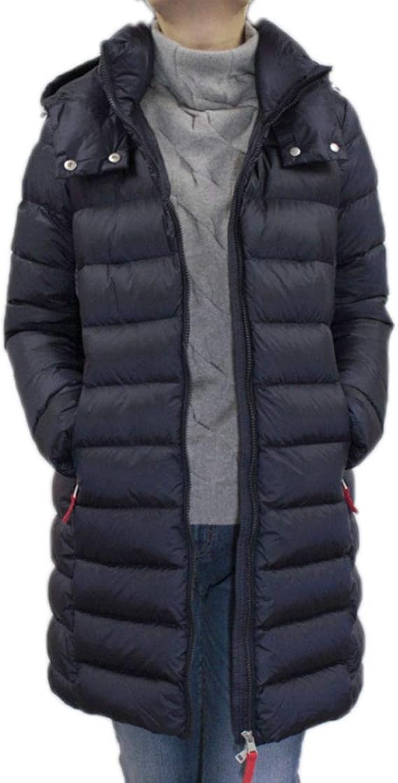 Amazon Treunotre 313 トレウノトレ レディース ダウンコート フード ジップアップ Kdw011 3677 Eclipse Blu ネイビー 313 44 11号 コート ジャケット 通販