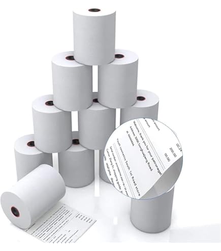 thumbnail image 2 of BuyRegisterRolls 3 1/8" X 220' Thermal Receipt Paper Rolls – 50-Pack, Premium Quality For POS Systems 2 of 3