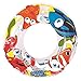 Inflatable Clear Ocean Fun Children's Swimming Pool Inner Tube Ring Float, 20-Inch
