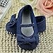 DZT1968® Baby Girl Soft Sole Denim Colth Shoes Prewalker with Bowknot (0~6 Months Baby)