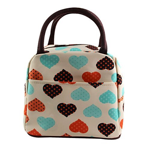 ST park Cute Love Heart Lunch Bag Tote Bag Lunch Organizer Lunch Holder Lunch Container