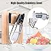 Steel Space Universal Knife Block, Stainless Steel Knife Draining Rack, Kitchen Knife Organizer with Cutting Board Holder