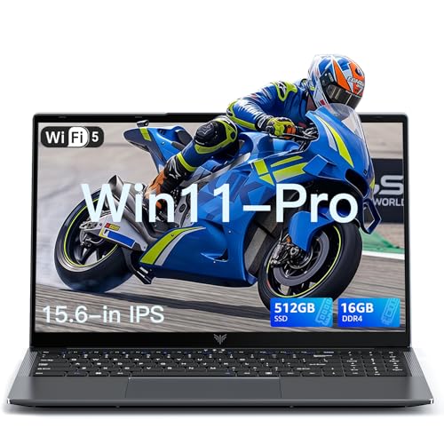 ACEMAGIC Laptop AMD Ryzen Embedded R2544 15.6-in 16GB DDR4 512GB SSD, AMD Laptops Ordinateur-Portable Windows Laptops, Numeric Keypad Win-11 Pro WiFi 5 HDMI Type-C USB-3.2 Webcam 3.5mm Audio
