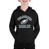 Team Fan Apparel NFL Youth Gameday Hooded Sweatshirt, Pro Football Hoodie Pullover Sweatshirt, Sports Apparel Boys and Girls