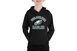 Team Fan Apparel NFL Youth Gameday Hooded Sweatshirt, Pro Football Hoodie Pullover Sweatshirt, Sports Apparel Boys and Girls