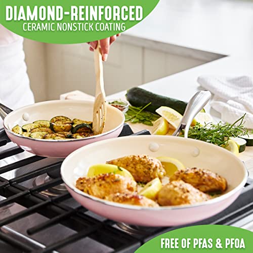 GreenLife Artisan Healthy Ceramic Nonstick, 12 Piece Cookware Pots and