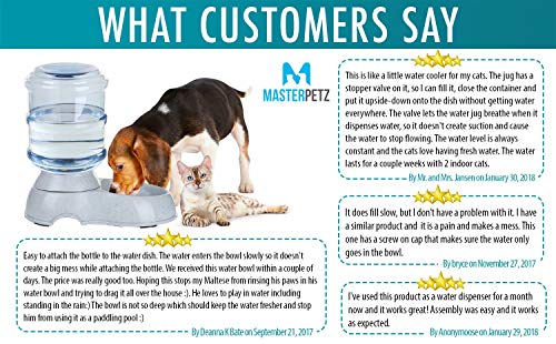 image for MASTERPETZ Automatic Dog Water Dispenser Station for Small and Medium 