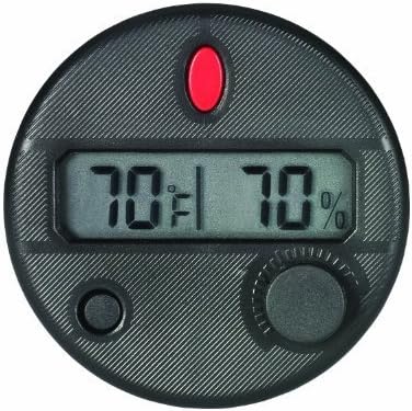 HygroSet DHYG-FM Adjustable Digital Hygrometer for Front Mount Humidor by Quality Importers Trading Co, Inc.