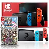 Nintendo Switch with Neon Blue and Red Joy-Con