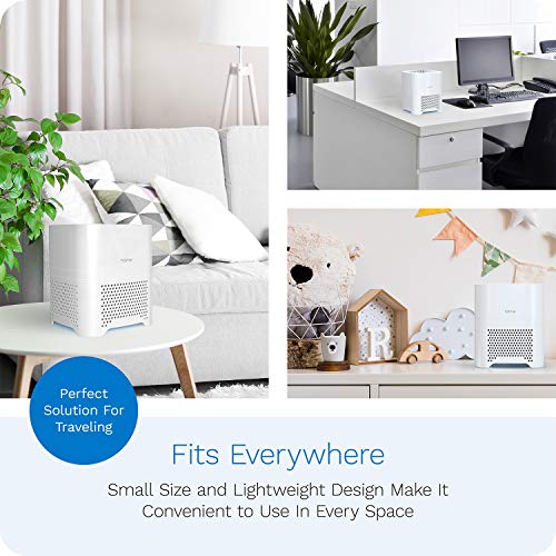 hOmeLabs 4-in-1 Compact Air Purifier - Quietly Ionizes and Purifies Air to Reduce Odors and Particles from the Air - Image 4