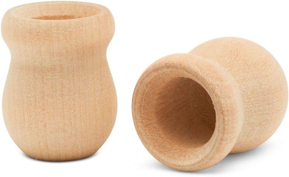 Bean Pot Candle Cups, 1 Inch, 1/2 Inch Hole, Pack of 25