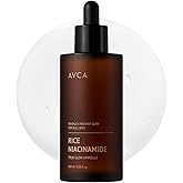 AVCA Rice + Niacinamide Serum - Radiance-Boosting Face Serum with Rice Extract, 5% Niacinamide, Lightweight Hydration, Helps Refine The Look of Texture & Oil, 100 mL (3.38 fl oz)