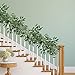 Supla Faux Eucalyptus Leave Garland and Willow Vines Twigs Leaves Garland String for Wedding Arch Swag Backdrop Doorways Table Runner Jungle Holiday Greenery Garland Decor 2 Pack Separate 5.9' L/Pcs