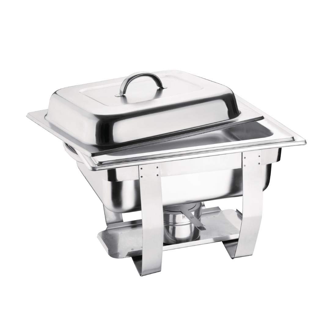Olympia Milan Chafing Stainless Steel Food Warmer Set 1/2 GN / 3.7 Litre, Colour: Silver, Includes Heat-Insulating Lid - Image 3