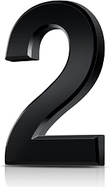 Vicloon 3D Mailbox Numbers Self Adhesive 3 Inch ABS Acrylic Door House Numbers