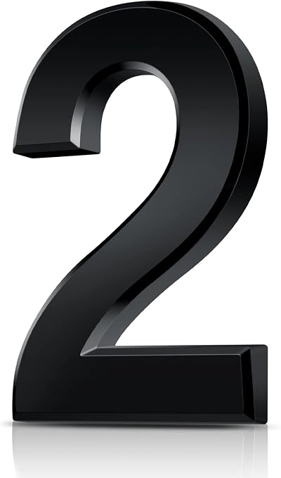 Vicloon 3D Mailbox Numbers Self Adhesive 3 Inch ABS Acrylic Door House Numbers