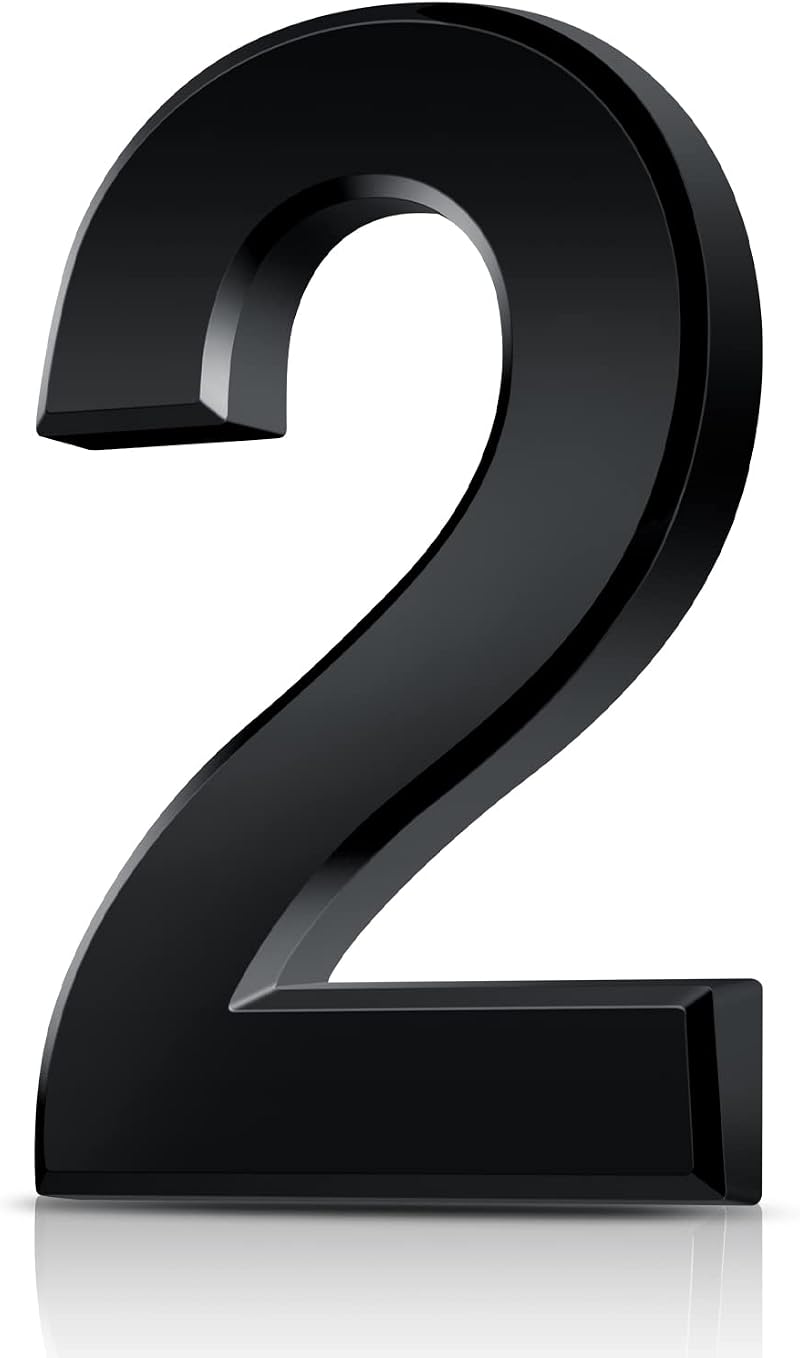 Vicloon 3D Mailbox Numbers Self Adhesive 3 Inch ABS Acrylic Door House Numbers