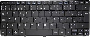 Laptop Keyboard for ACER Aspire One D255 9Z.N3K82.Q0S AEZH9P00010 KB.I100A.080 Spain SP Black