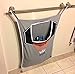 Avery Barn Hanging Over The Door Kids Laundry Basket for Boys or Girls - Dirty Clothes Hamper Bag, with Easy Zipper Release Bottom - Great for Bathroom or Bedroom - Basketball Hoop Goal