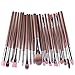 Eshock 20pcs Makeup Brush Set Professional Foundation Blush Tools Make-up Toiletry Kit Cosmetics Brushes Set (20 PCS Makeup Brush Set, Purple)