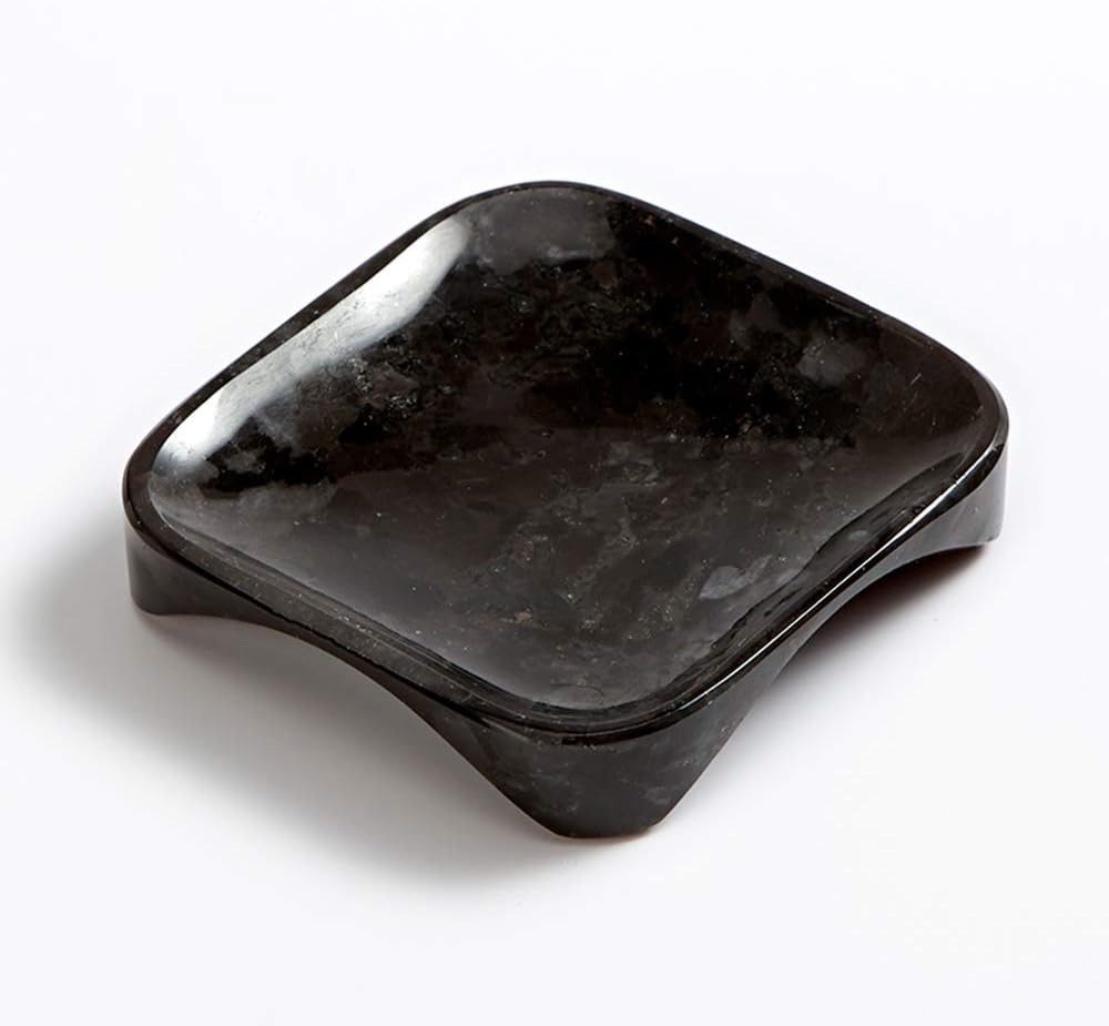 MAYROOM Natural Marble Soap Dish Soap Holder Box Saver Container Tray for Kitchen