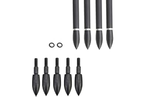 LINKBOY ARCHERY 12PCS Arrow Points Tips 75 90 100 125 150 200 250 300 350 Grain Broadheads Arrow Head Insert Hunting Archery Accessories Bows