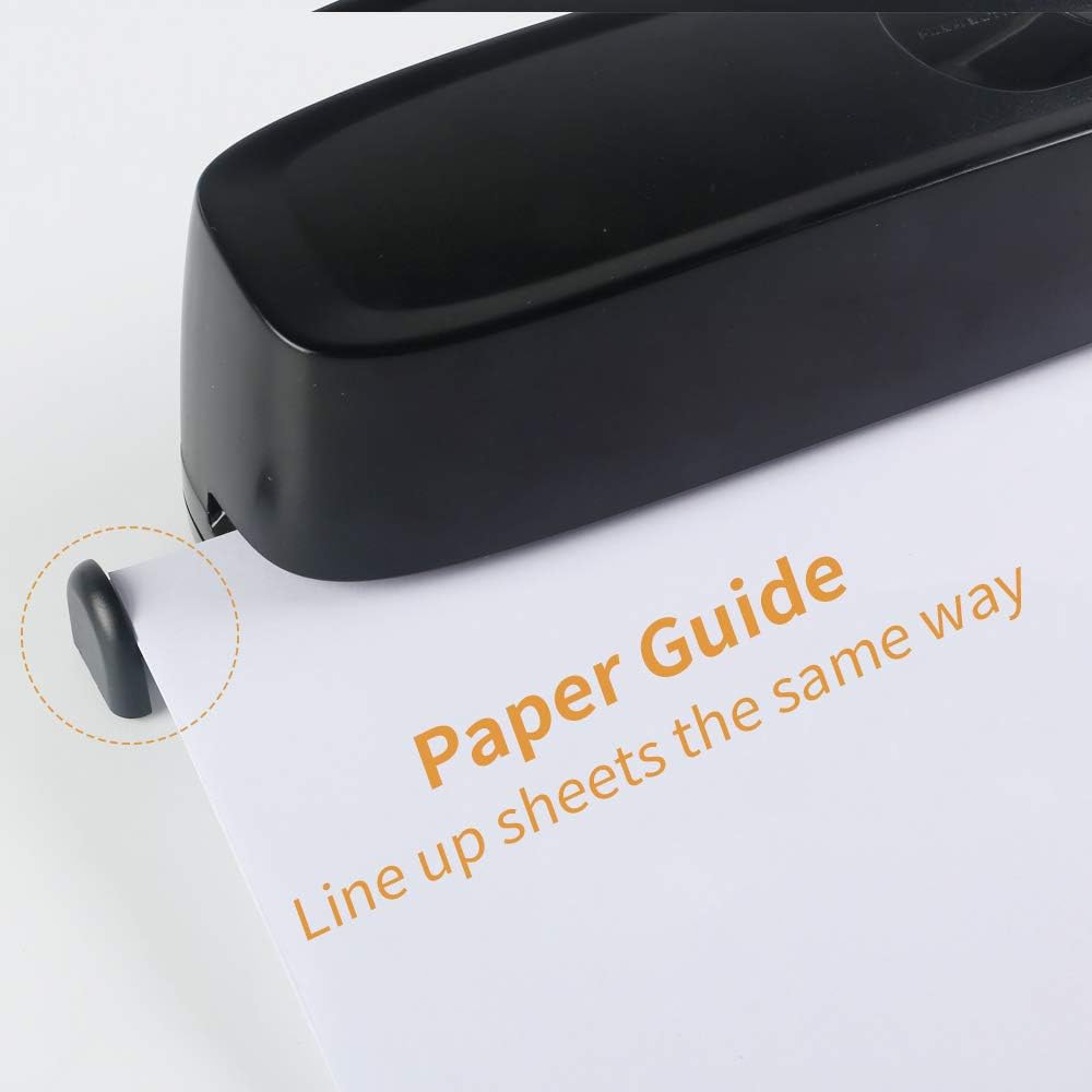3 Hole Punch, AFMAT Electric Three Hole Punch Heavy Duty, 20-Sheet Punch Capacity, AC or Battery Operated Paper Puncher, Effortless Punching, Long Lasting Paper Punch for Office School Studio, Black : Office Products