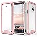 Zizo ION Series Compatible with Samsung Galaxy S9 Case Military Grade Drop Tested with Tempered Glass Screen Protector Rose Gold Clear