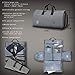 BUG Garment Bag for Travel,Suit Bags for Men Travel,Convertible Garment Bag - 2 in 1 Hanging Suit Travel Bags for Men,Dark Gray - 2019 UPGRADE