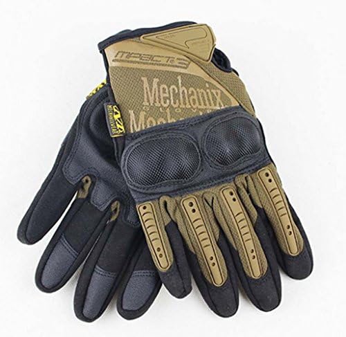 Outdoor tactical cycling gloves bivalve full cream gloves+ (Wolf Brown, L)