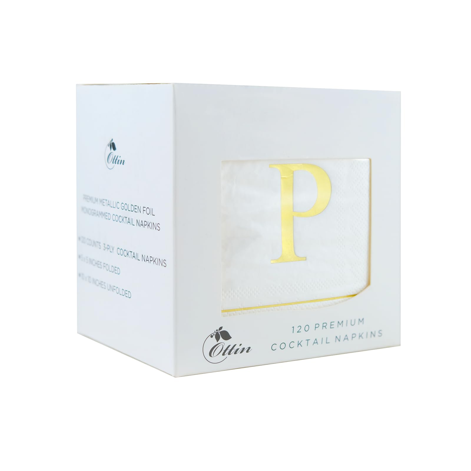 Ottin Monogrammed Letter P 120 Packs Initial Paper