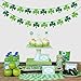 St Patricks Day Decorations 4PCS Felt Shamrock Garland Banner - NO DIY Shamrock Clover Garland Banner for St Patricks Day Decor - Dark Green Light Green for Irish Party Supplies