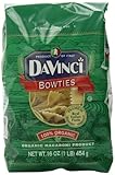 DaVinci Pasta Organic, Bowties, 16 Ounce Bags (Pack of 12)