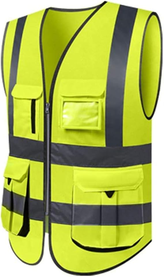 GOGO Sicherheitsweste – Reflektierend, Mit 9 Taschen, In Verschiedenen Größen (M-3XL)