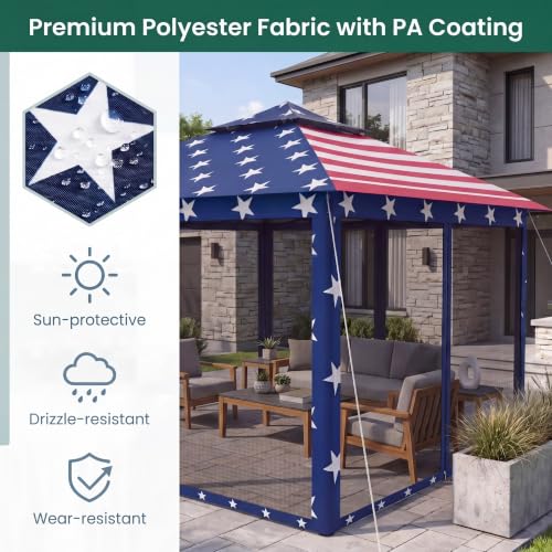 Happygrill 11x11 Pop Up Gazebo Review: Adjustable Shelter With Mesh Walls image 15