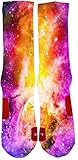 Brand New Custom Galaxy Elite Socks With Design (Medium, Galaxy 1)