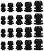 Cable Gland, eLander Plastic Waterproof Adjustable 3.5-13mm Cable Gland Joints, PG7, PG9, PG11, PG13.5, PG16, Pack of 20