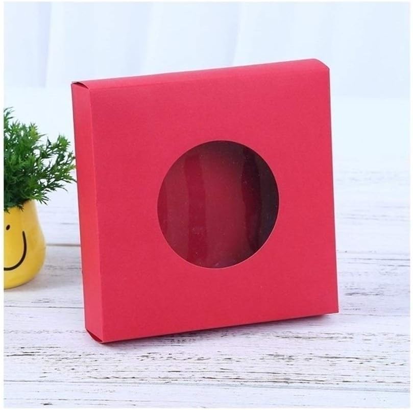 ZXC Ventana Redonda Caja de PVC for el Regalo del Arte Soap ...