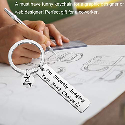 MAOFAED Graphic Designer Gift Artist Gift Coworker Gift Web Designer Gifts I'm Silently Judging Your Font Choice Gift for Graphic Artist (Judging Your Font)